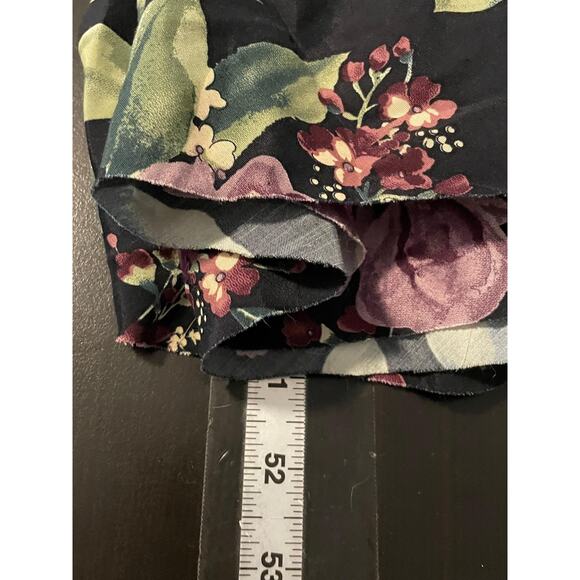 All That Jazz Dress Womens Small Black Purple Floral Sleeveless Cottagecore Y2K - Picture 6 of 7